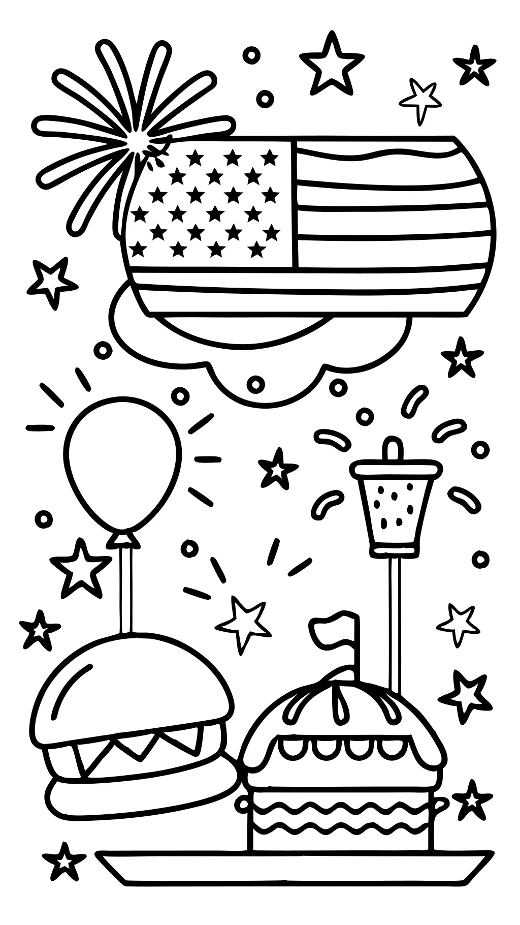 4 of july coloring pages